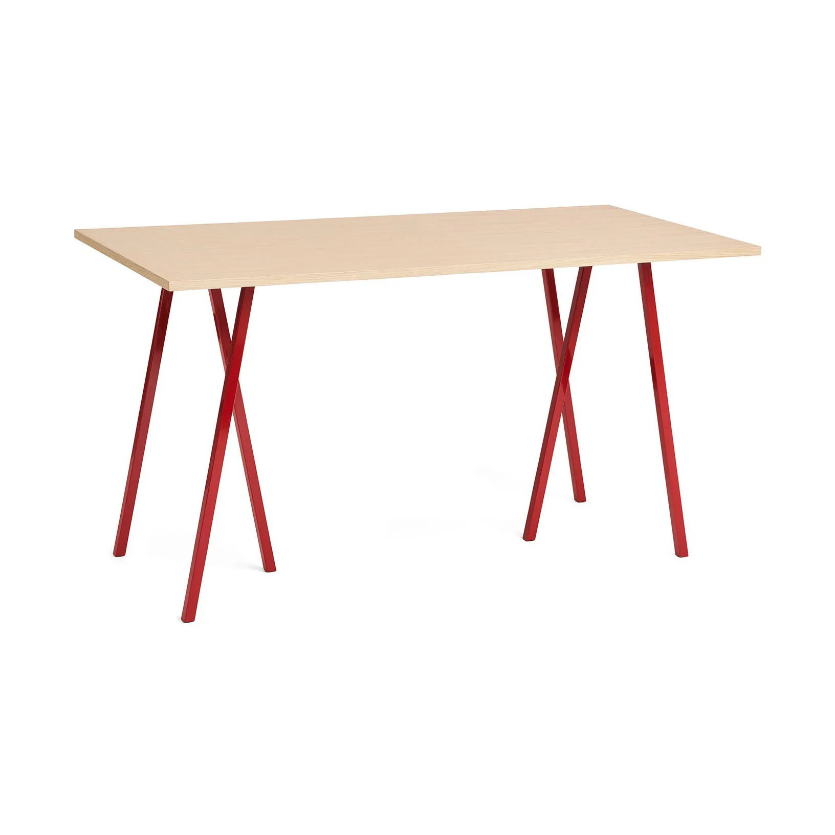 Mesa de comedor Loop Stand 87,5x180 cm, Maroon red-clear lacq. oak HAY