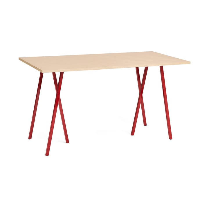 Mesa de comedor Loop Stand 87,5x180 cm - Maroon red-clear lacq. oak - HAY