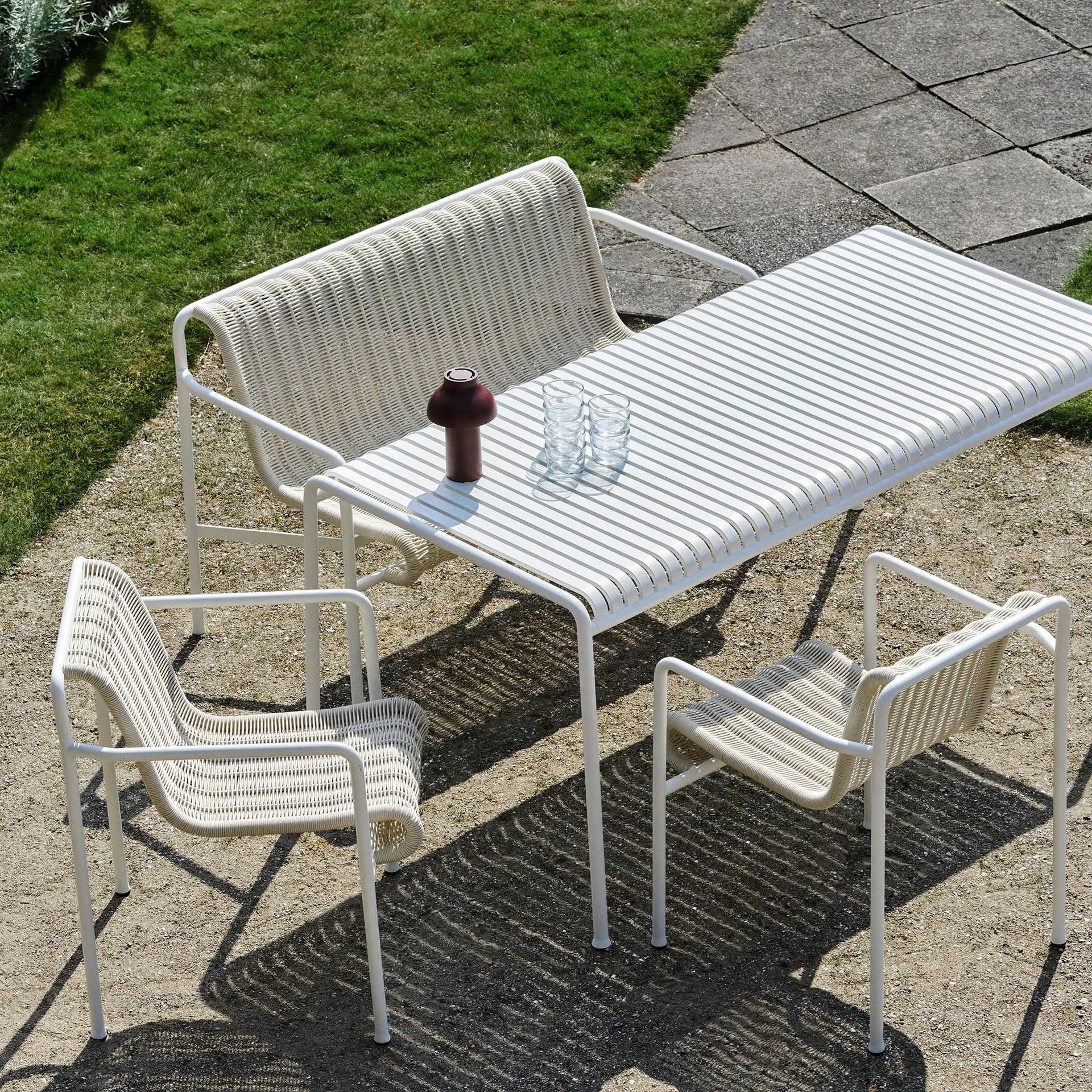 Mesa de comedor Palissade 170x90 cm, Cream white HAY