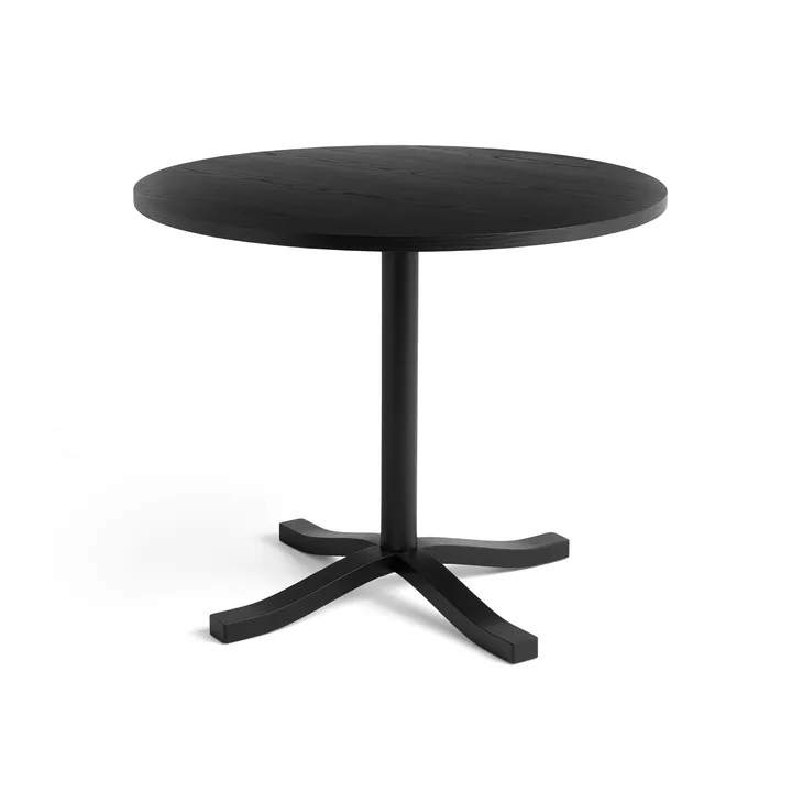 Mesa de comedor Pastis Table Ø90 - Black lacquered ash - HAY