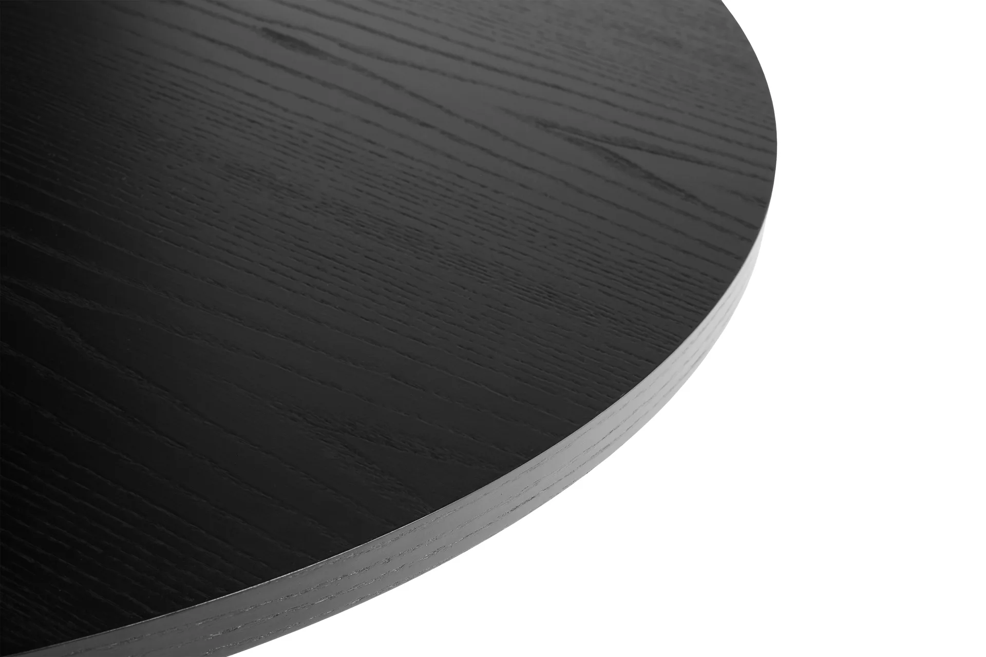 Mesa de comedor Pastis Table Ø90, Black lacquered ash HAY