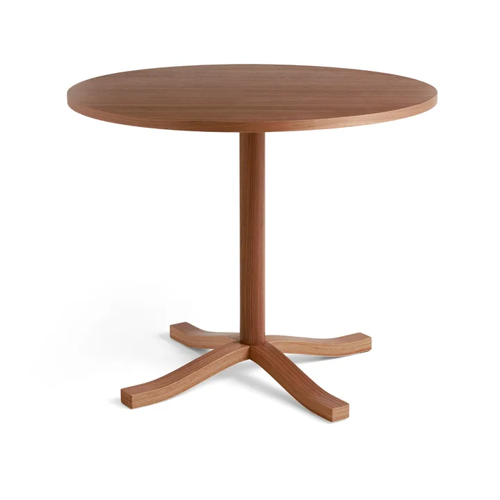 Mesa de comedor Pastis Table Ø90 - Lacquered walnut - HAY