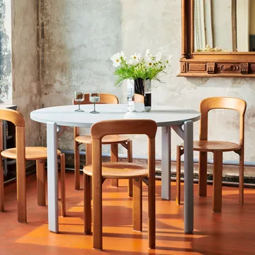 Mesa de comedor Rey Ø128 cm - azul intenso - HAY