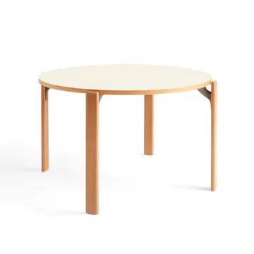 Mesa de comedor Rey Ø128 cm - Golden-Ivory white - HAY