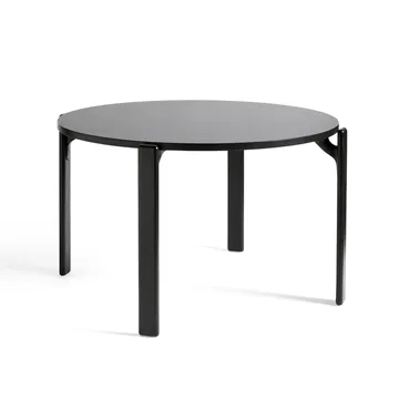 Mesa de comedor Rey Ø128 cm - negro profundo - HAY