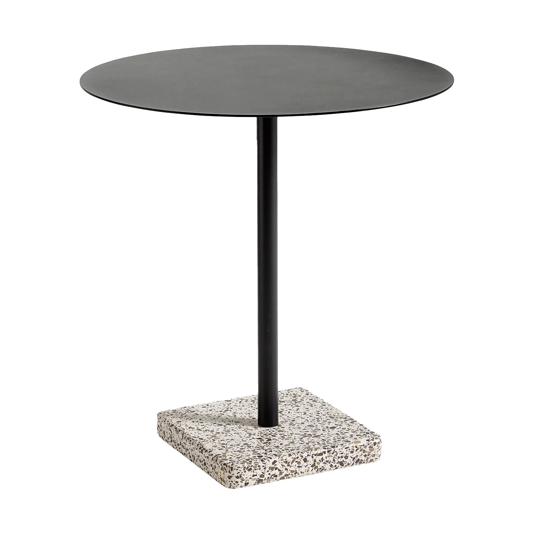 Mesa de comedor Terrazzo Ø70 cm, Grey terrazzo-anthracite HAY