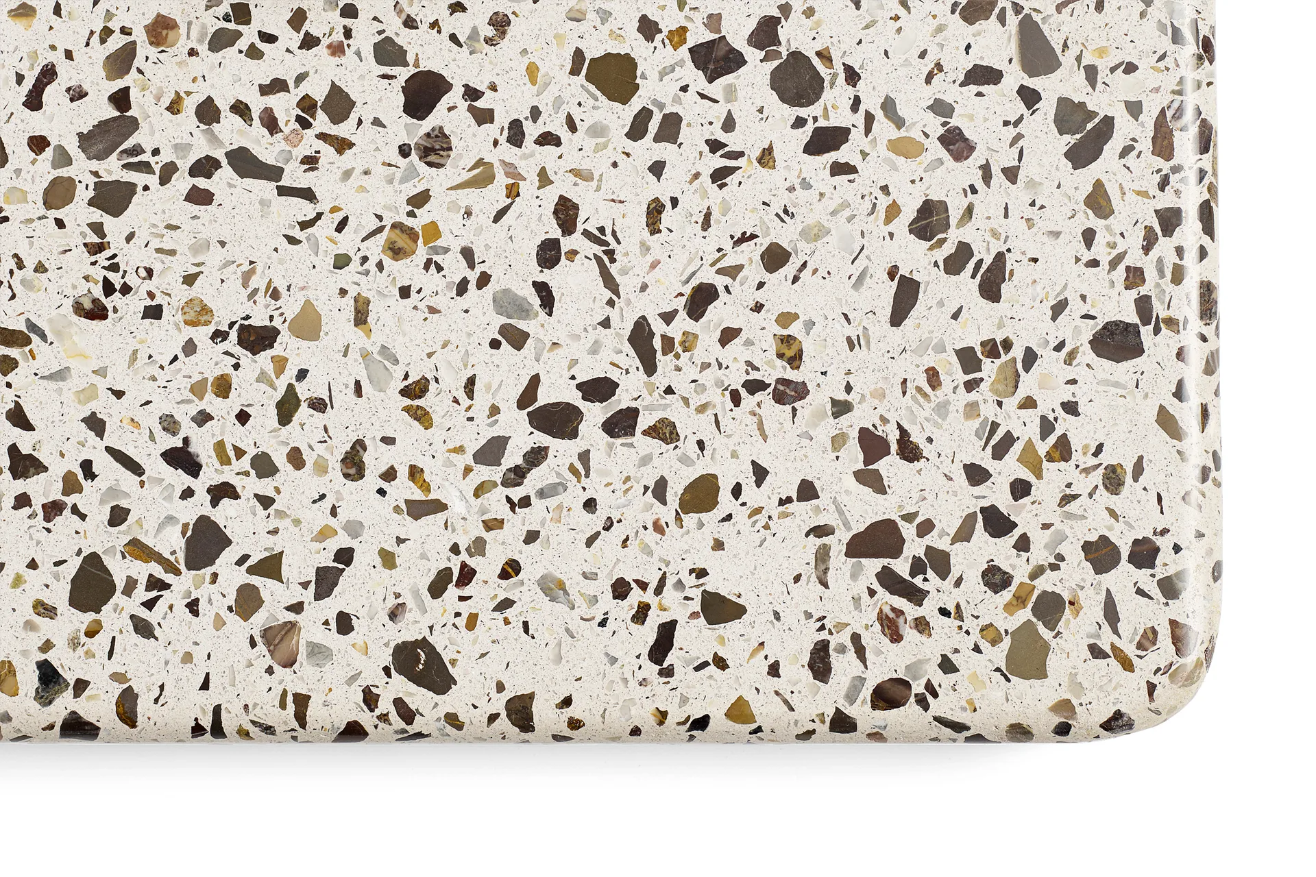 Mesa de comedor Terrazzo Ø70 cm, Grey terrazzo-anthracite HAY