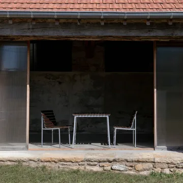 Mesa de comedor Traverse - Fresno aceitado, 75 cm - HAY