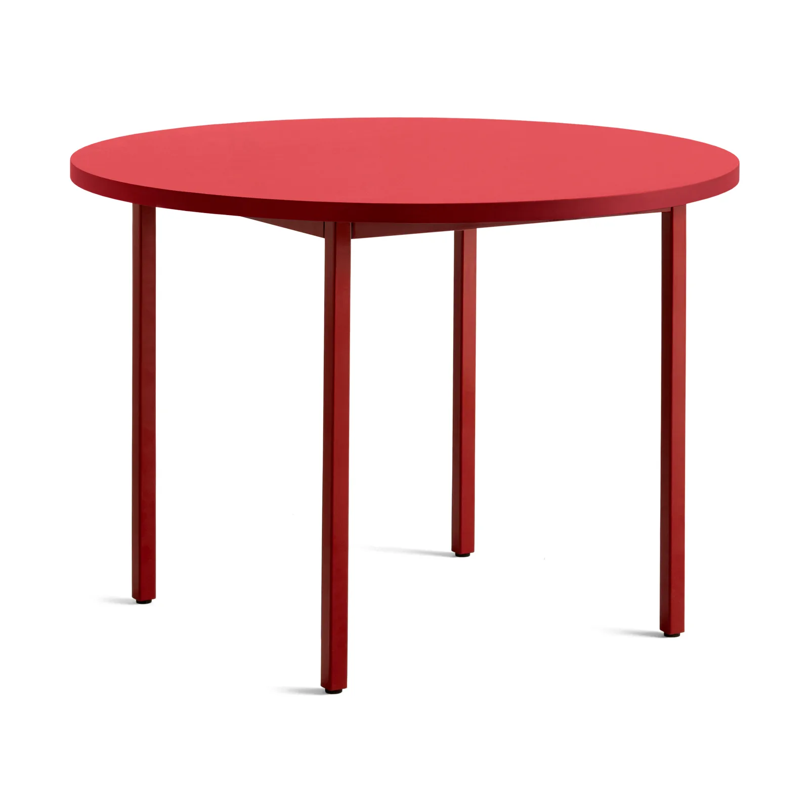 Mesa de comedor Two-Colour Ø105 cm, Maroon red-red HAY