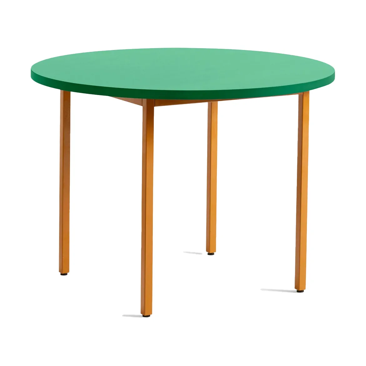 Mesa de comedor Two-Colour Ø105 cm, Ochre-green mint HAY