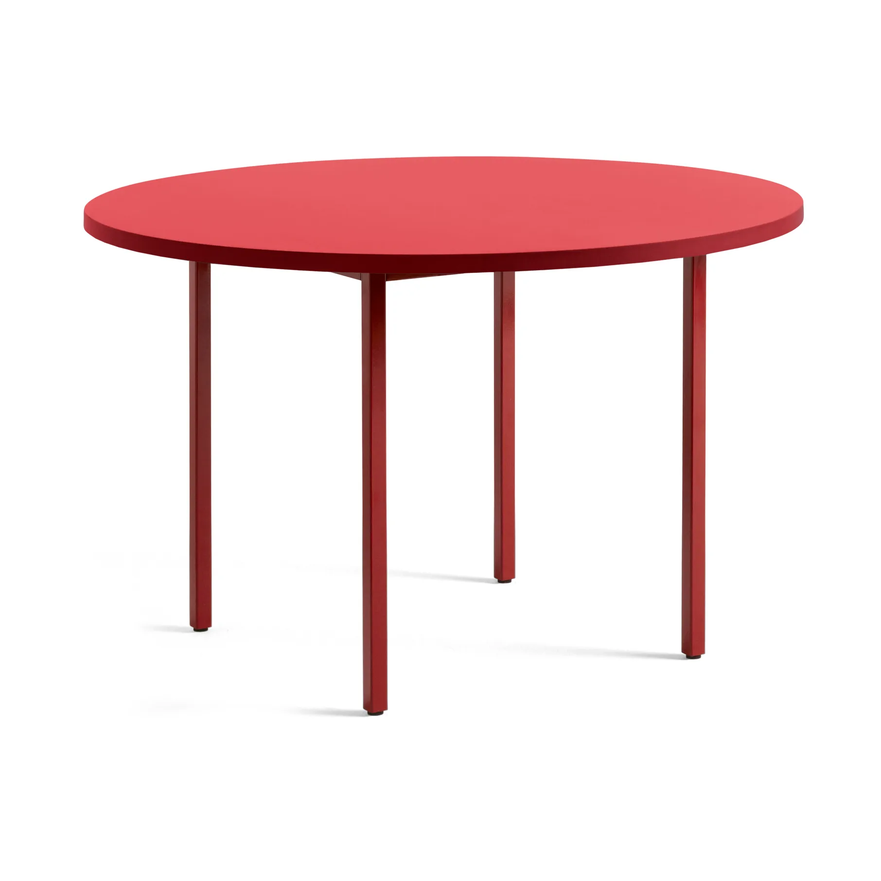 Mesa de comedor Two-Colour Ø120 cm, Maroon red-red HAY