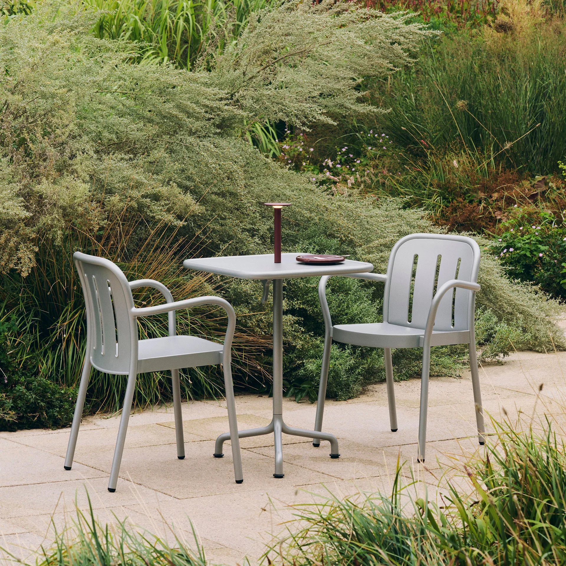 Mesa Deville, Gris plata, 60x70x74 cm HAY