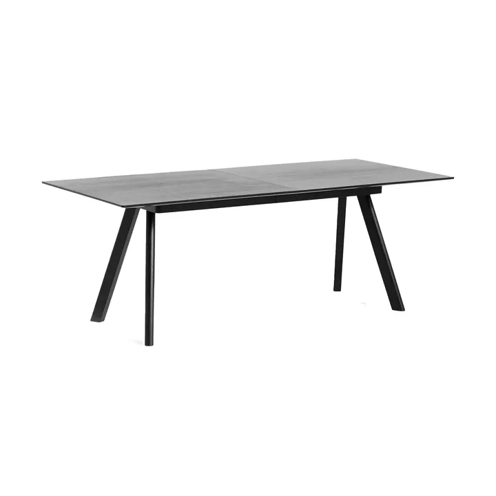 Mesa extensible CPH30 2.0, 80x160 cm - Negro-roble chapado lacado  - HAY