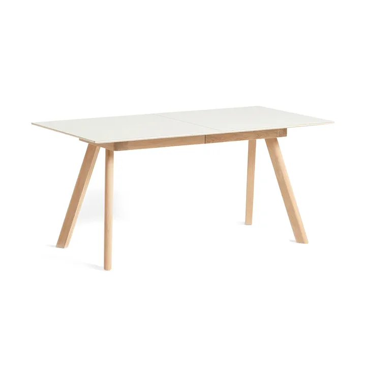 Mesa extensible CPH30 2.0, 80x160 cm - Off white linoleum-roble lacado - HAY