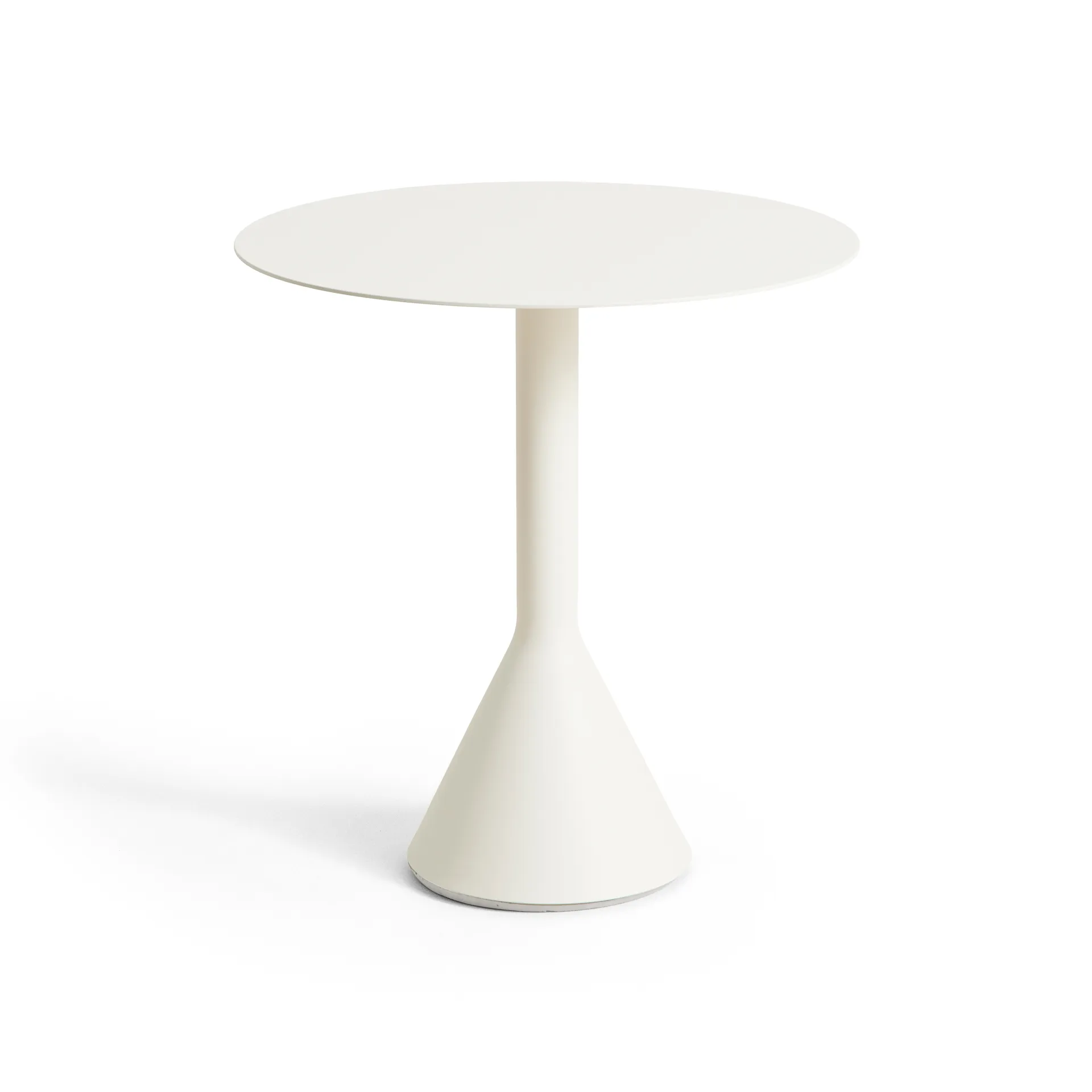 Mesa redonda de café Palissade Cone, Cream white, Ø70 cm HAY