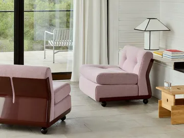 Módulo de sofá Amanta - Burgundy red-yuma 1851, 1 plaza/butaca - HAY