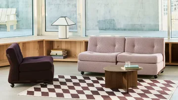 Módulo de sofá Amanta - Burgundy red-yuma 1851, 2 plazas - HAY