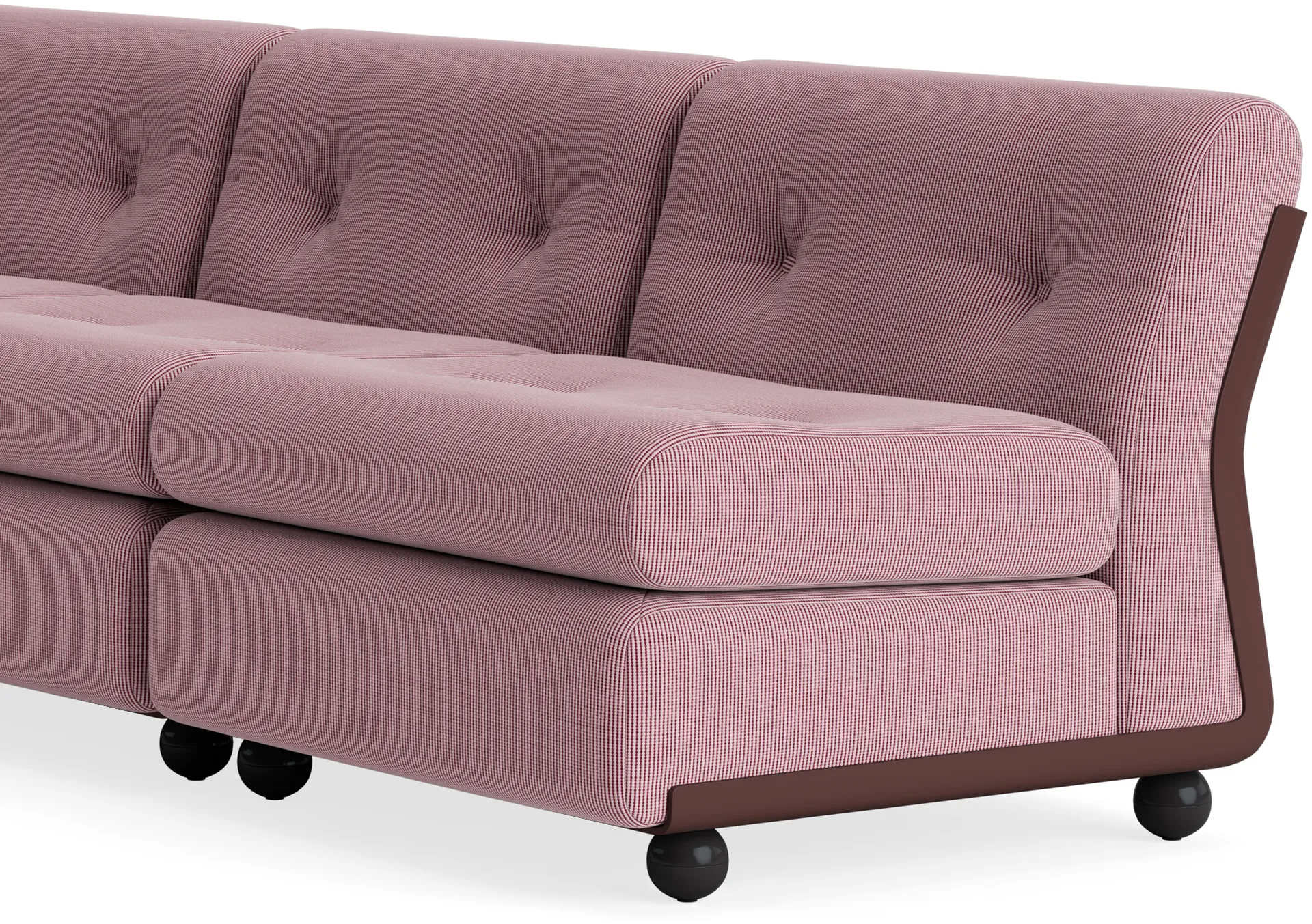 Módulo de sofá Amanta, Burgundy red-yuma 1851, 3 plazas HAY