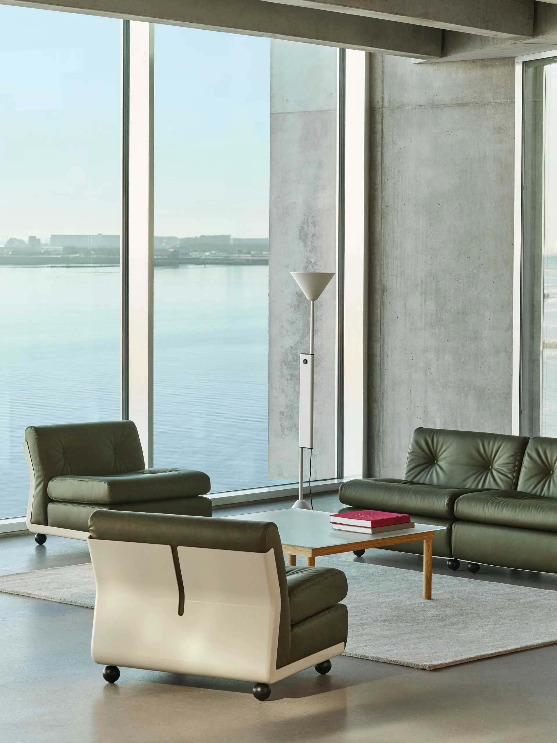 Módulo de sofá Amanta, Cream beige-sense forest, 1 plaza/butaca HAY