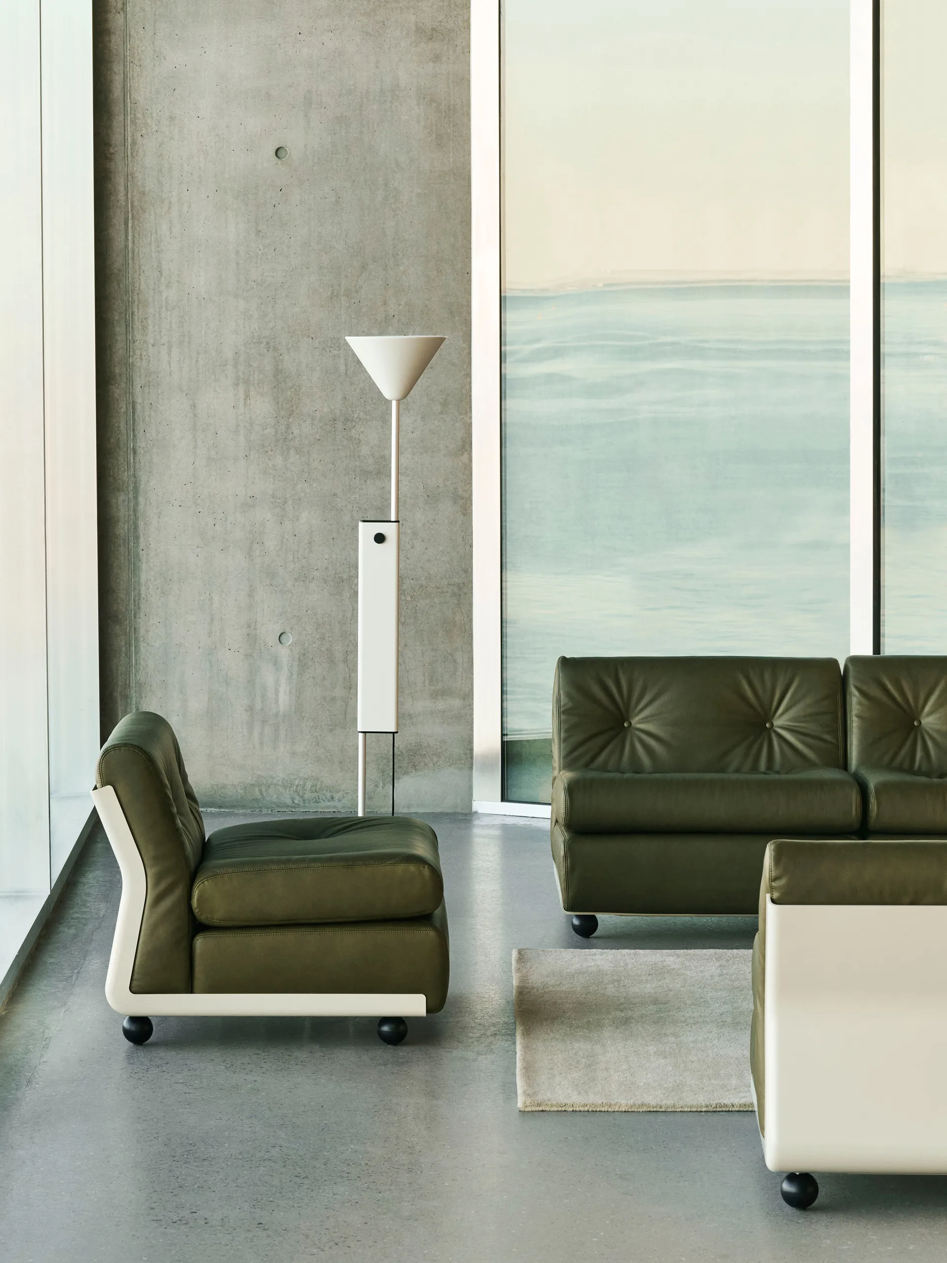 Módulo de sofá Amanta, Cream beige-sense forest, 1 plaza/butaca HAY