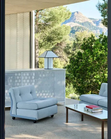 Módulo de sofá Amanta - Frost blue-naveli 723, 1 plaza/butaca - HAY