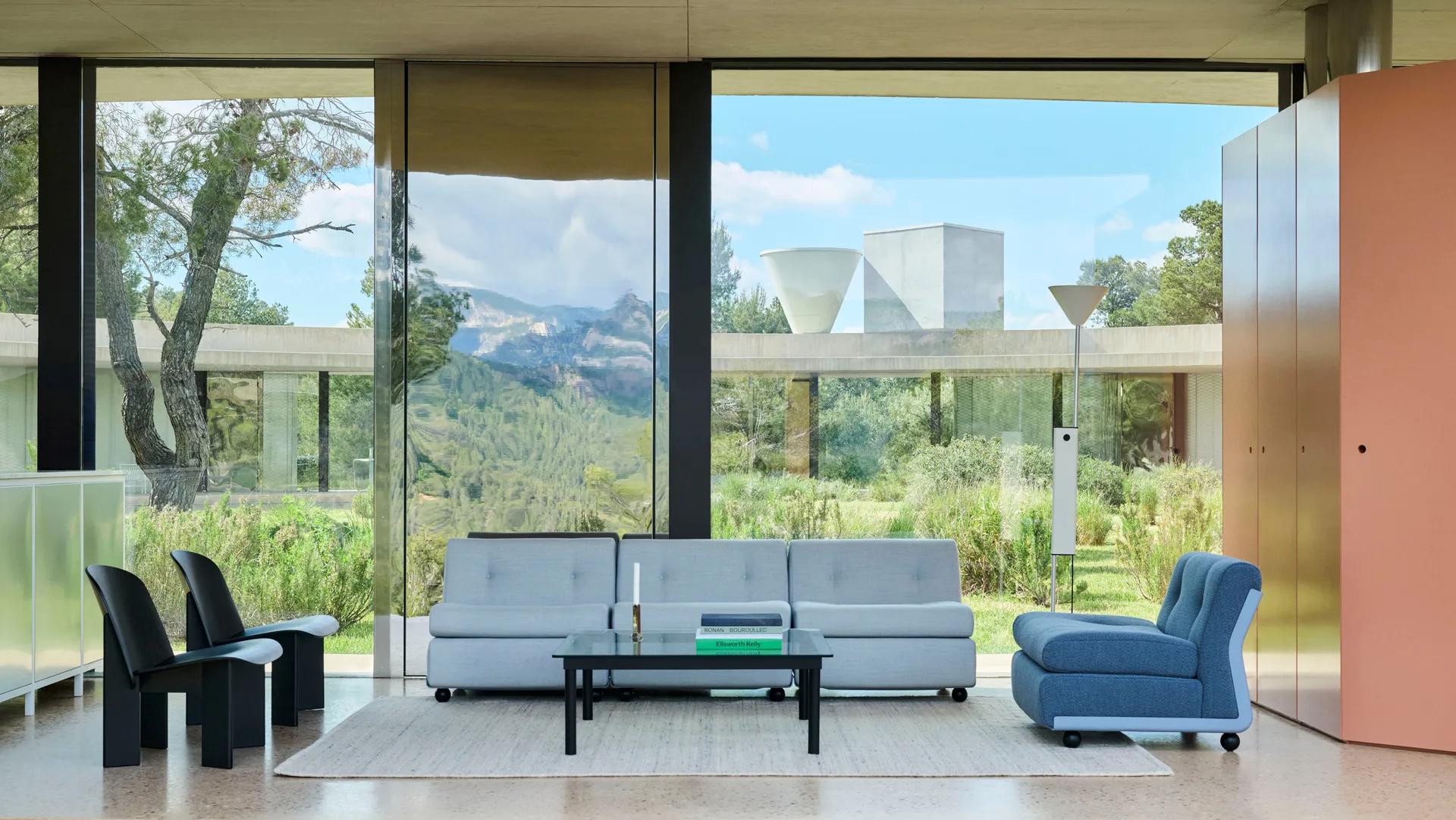 Módulo de sofá Amanta, Frost blue-turf blue, 1 plaza/butaca HAY