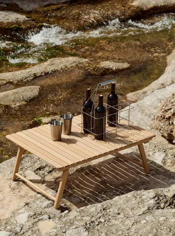 Organizador de botellas Outdoor Market - Acero inoxidable, 6 botellas - HAY