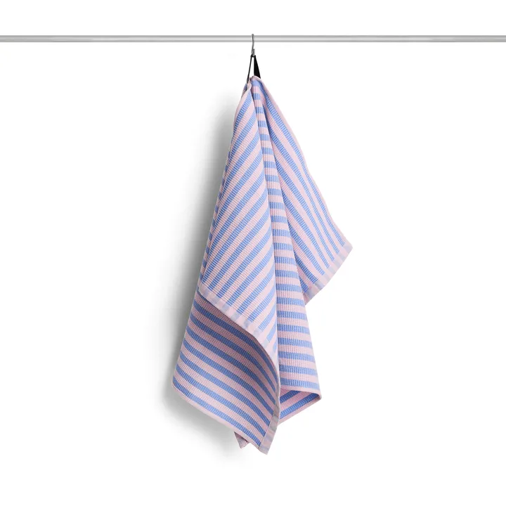 Paño de cocina Canteen 52 x 80 cm - Sky blue-light pink block stripe - HAY