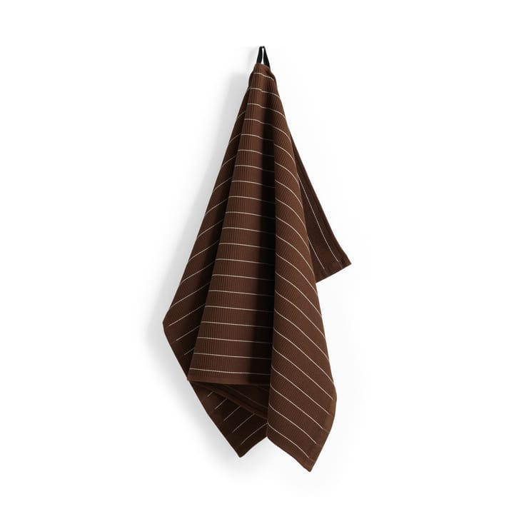 Paño de cocina Canteen 52x80 cm - Chocolate pinstripe - HAY