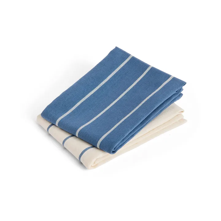 Paño de cocina Outdoor Market - Blue-beige, 2-pack - HAY