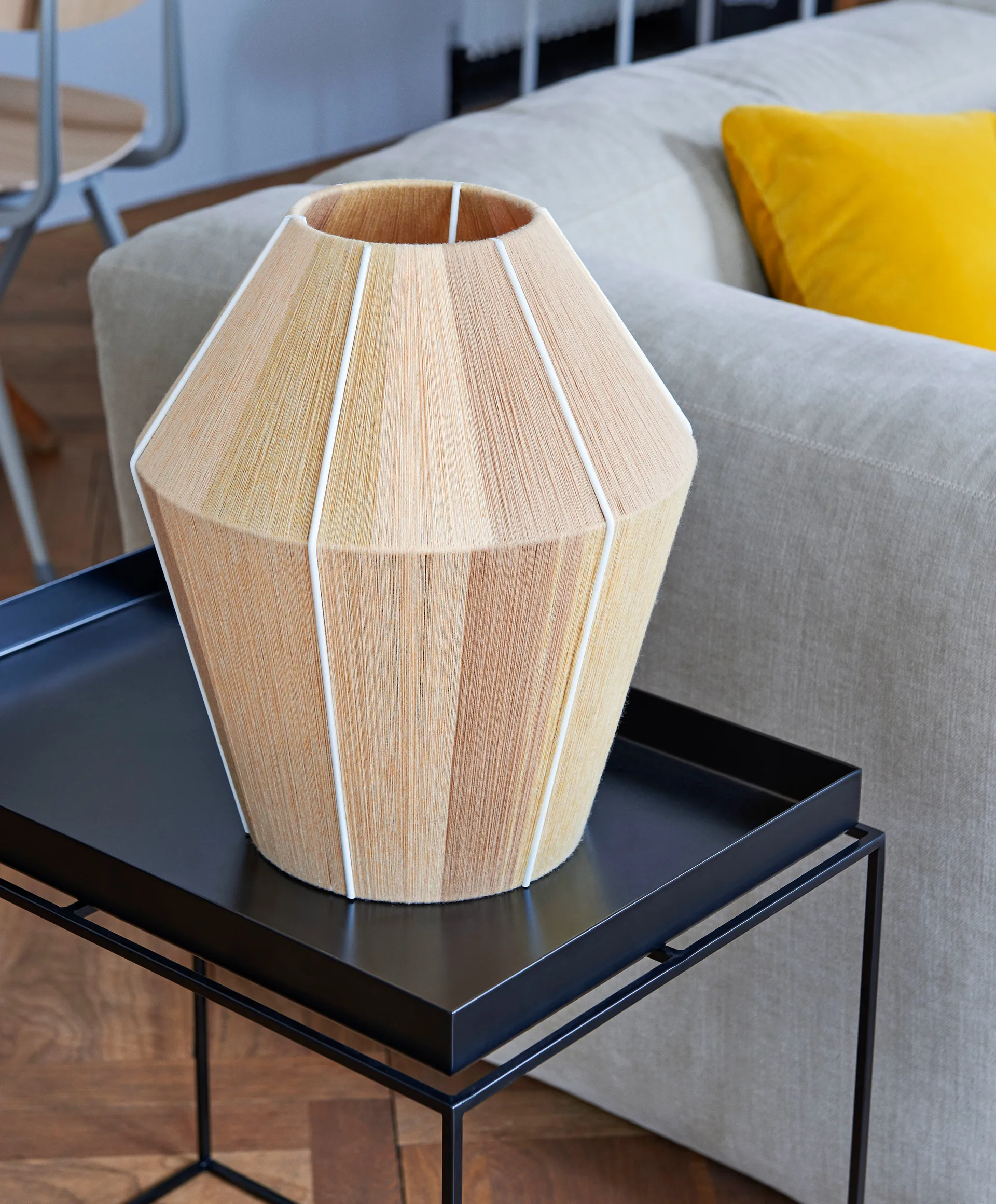 Pantalla de lámpara Bonbon Shade Ø32 cm, Yellow melange HAY