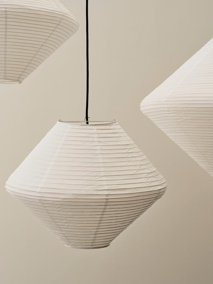 Pantalla de lámpara Paper Shade Diamond, Classic white, Ø50 cm HAY