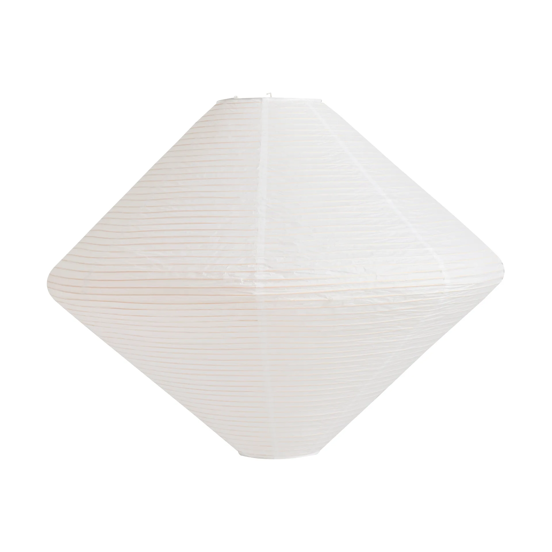 Pantalla de lámpara Paper Shade Diamond, Classic white, Ø60 cm HAY