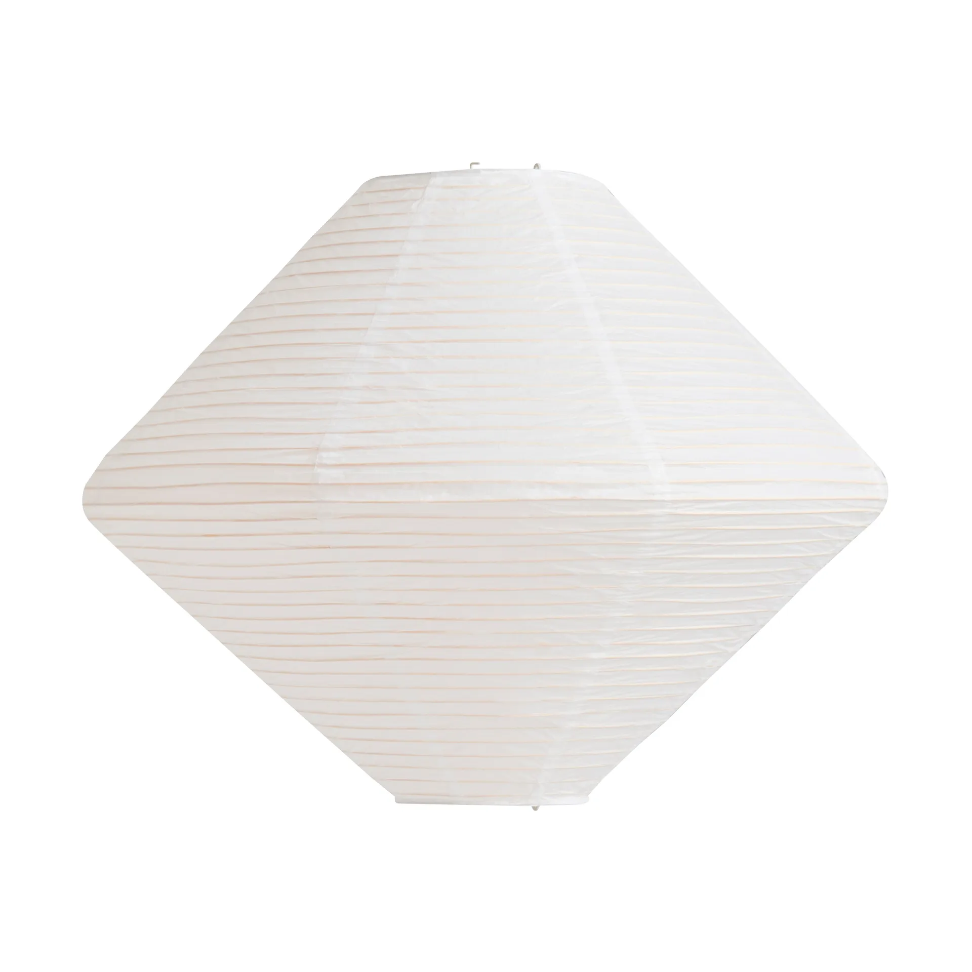 Pantalla de lámpara Paper Shade Diamond, Classic white, Ø80 cm HAY