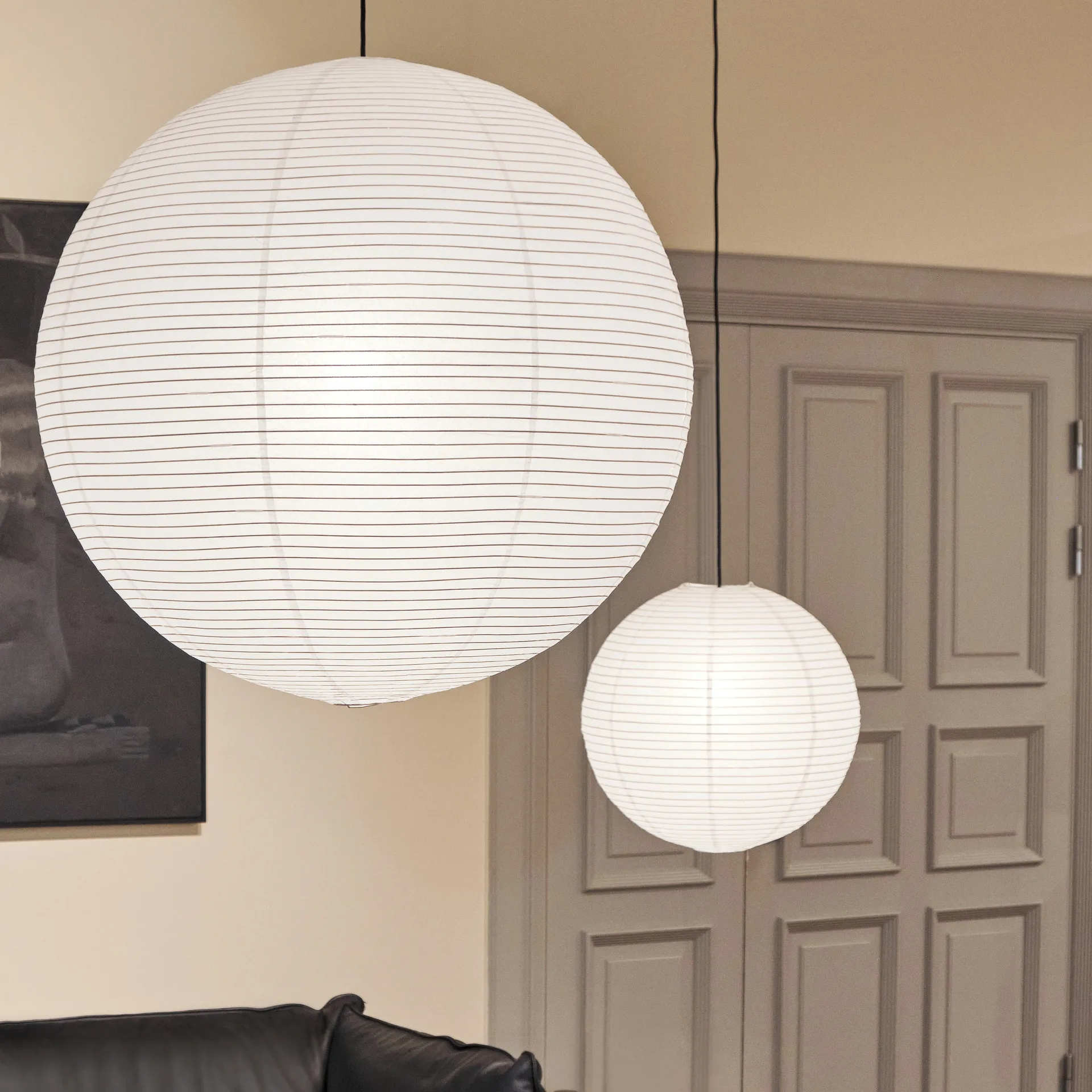 Pantalla de lámpara Rice paper Ø60 cm, blanco HAY