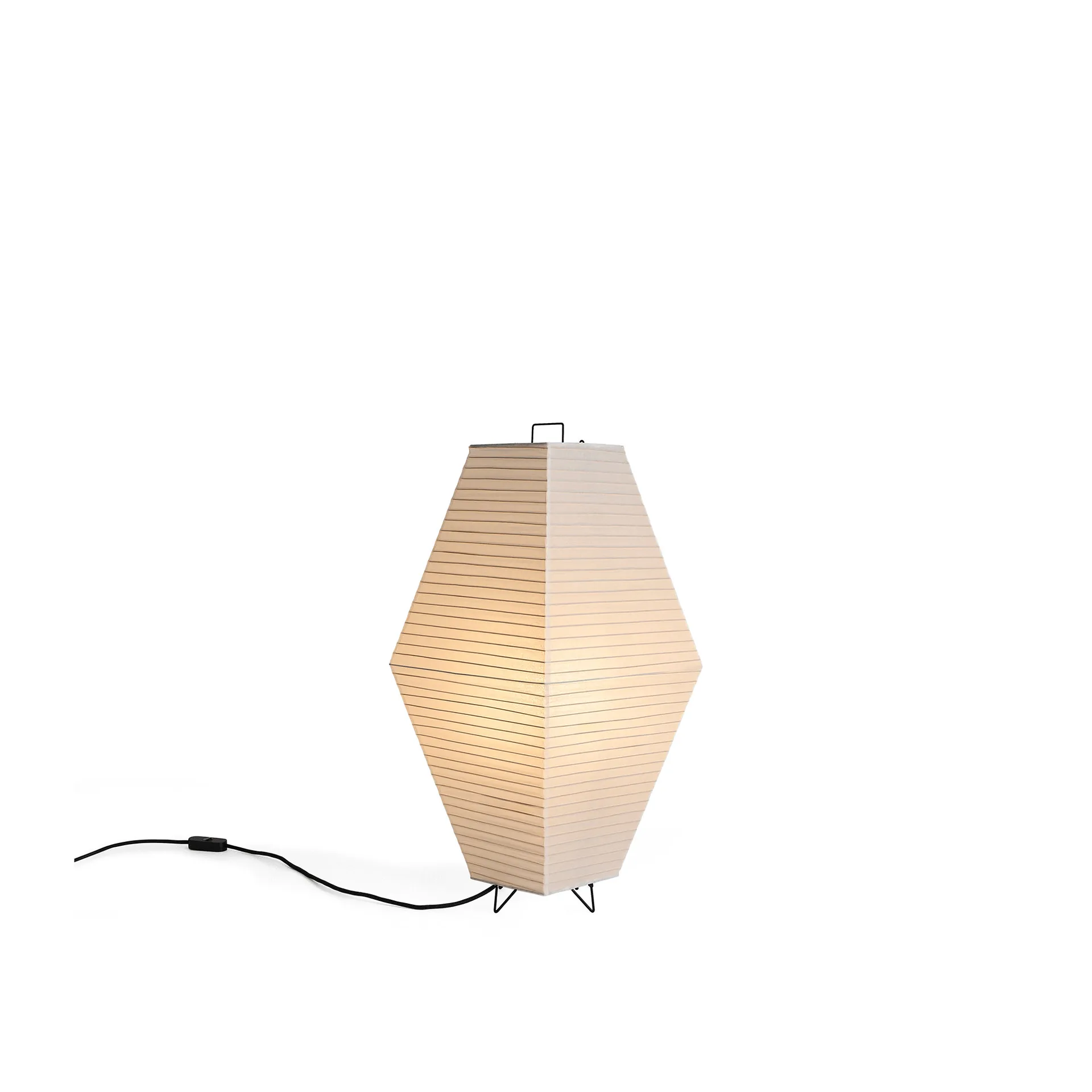 Pantalla para lámpara de pie y de mesa Paper Shade Prism, Classic white, 30x66 cm HAY