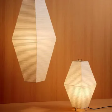 Pantalla para lámpara de pie y de mesa Paper Shade Prism - Classic white, 30x66 cm - HAY