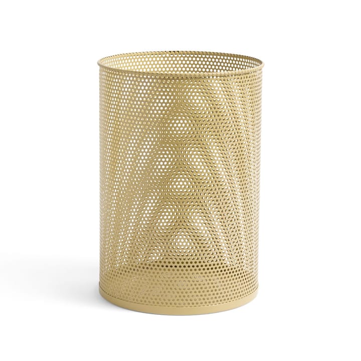 Papelera Perforated - Dusty yellow, large - HAY