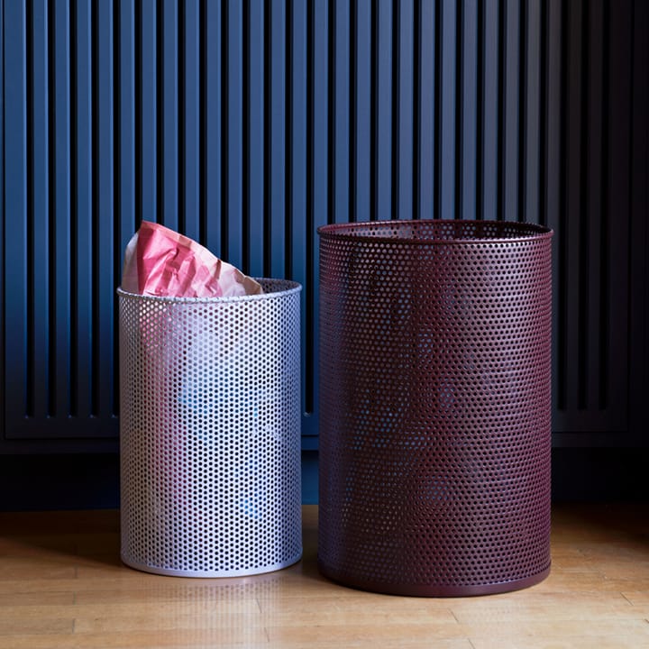 Papelera Perforated, Petrol blue, medium HAY