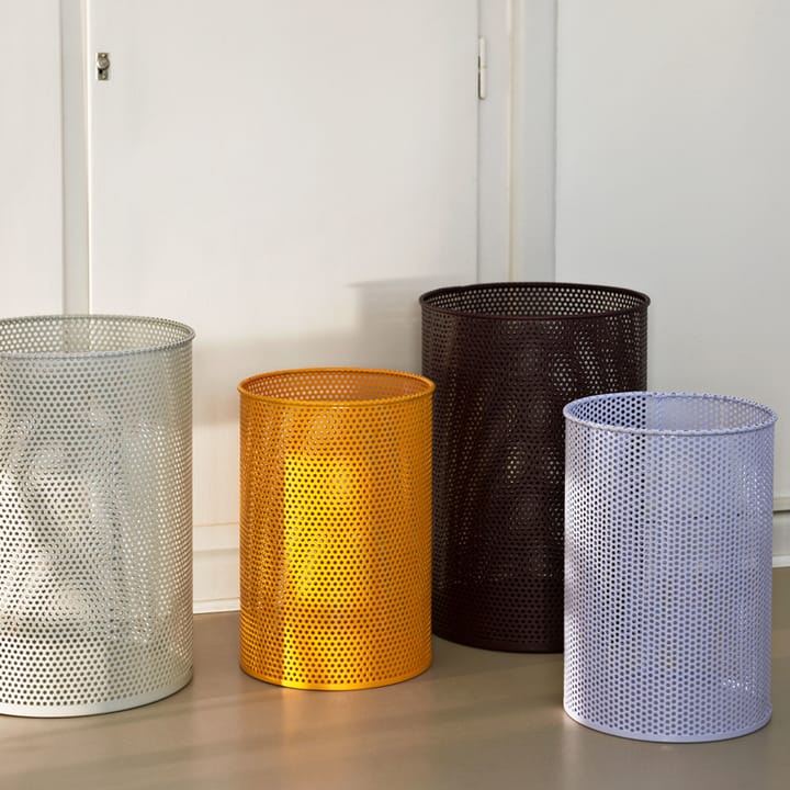 Papelera Perforated, Petrol blue, medium HAY