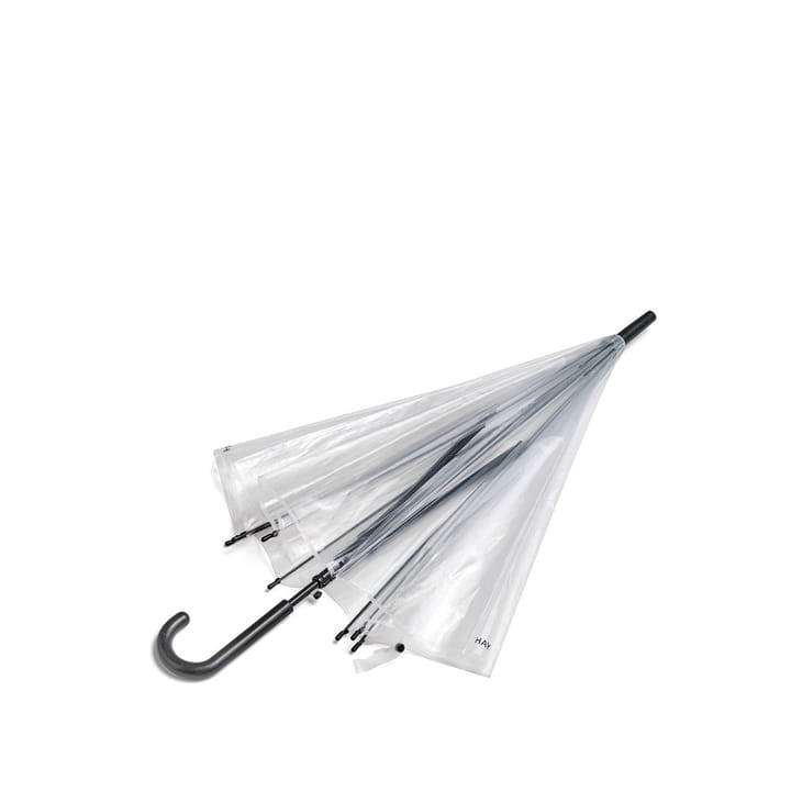 Paraguas Canopy, Clear, asa aluminio negro HAY