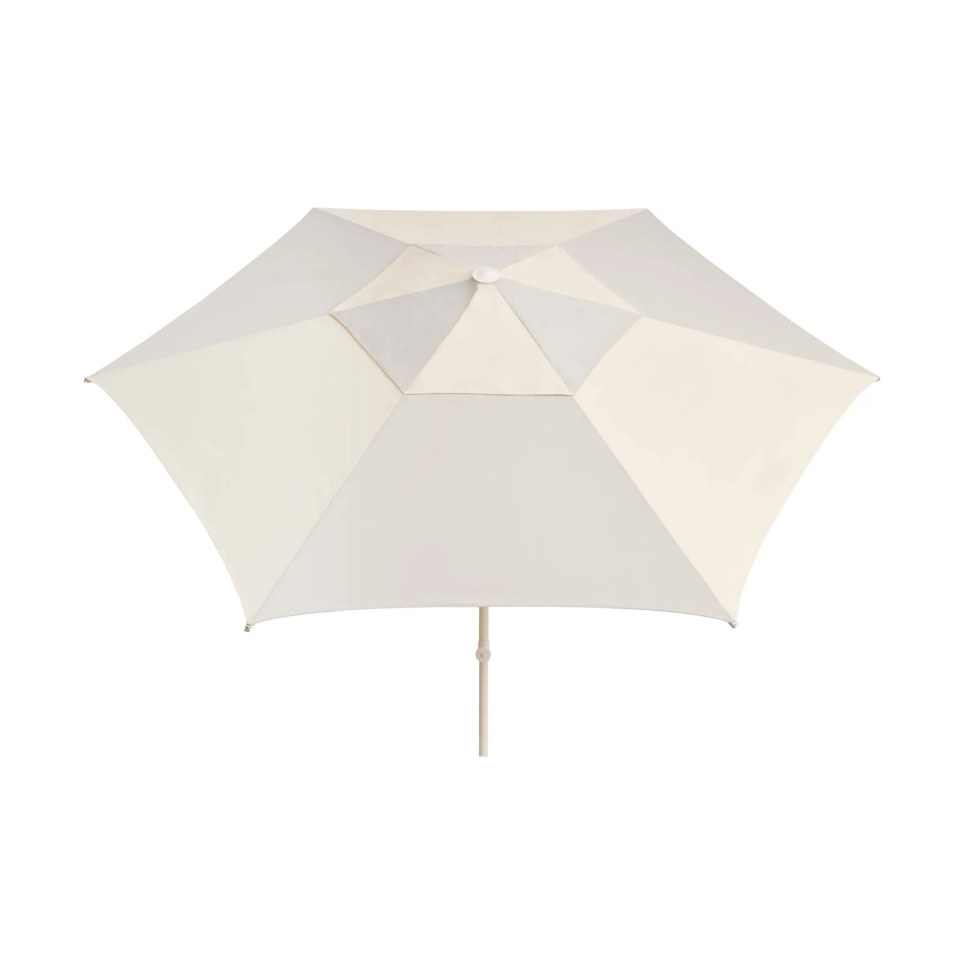 Parasol Terrazza Hexagon, Blanco roto- gris HAY