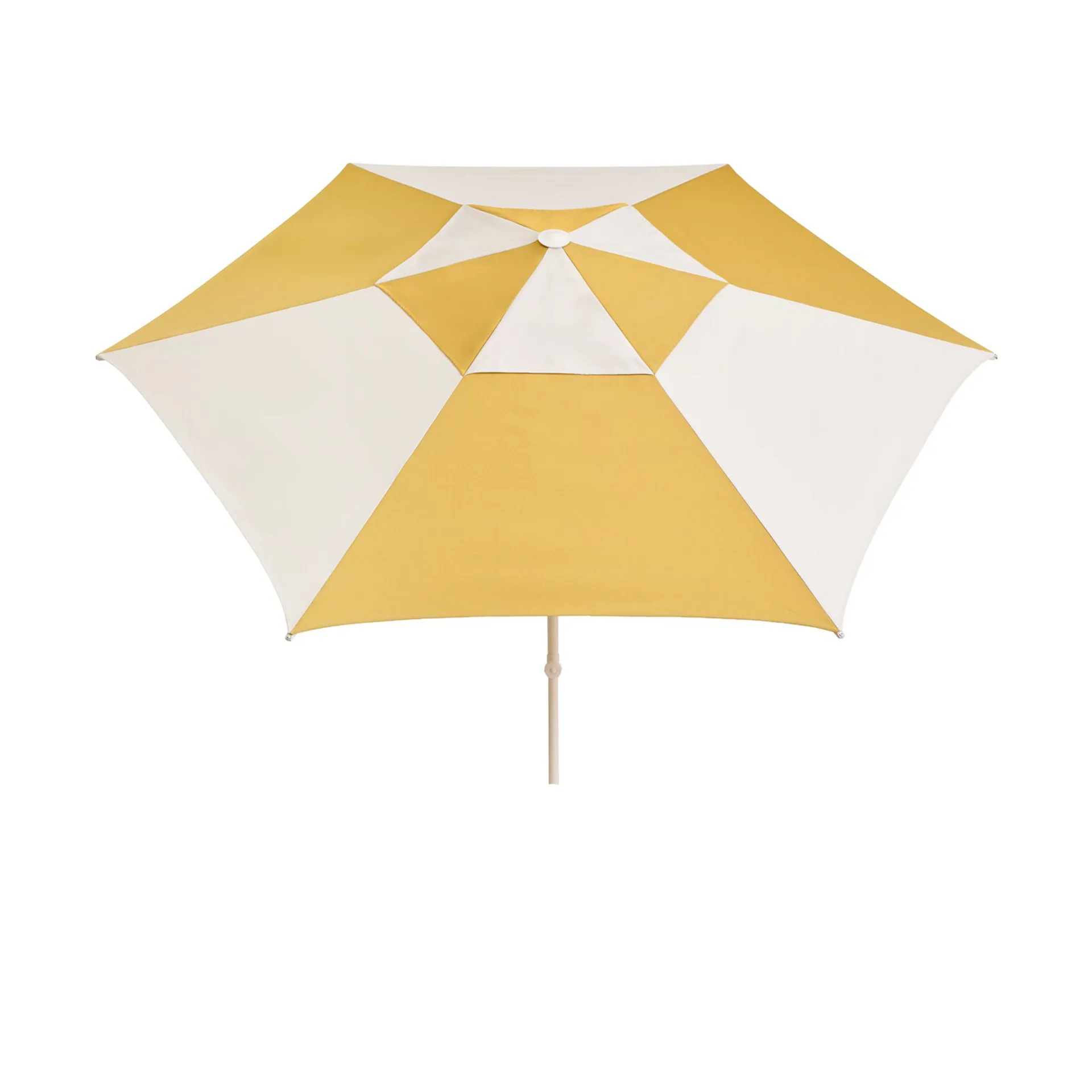 Parasol Terrazza Hexagon, Blanco roto-ocre HAY