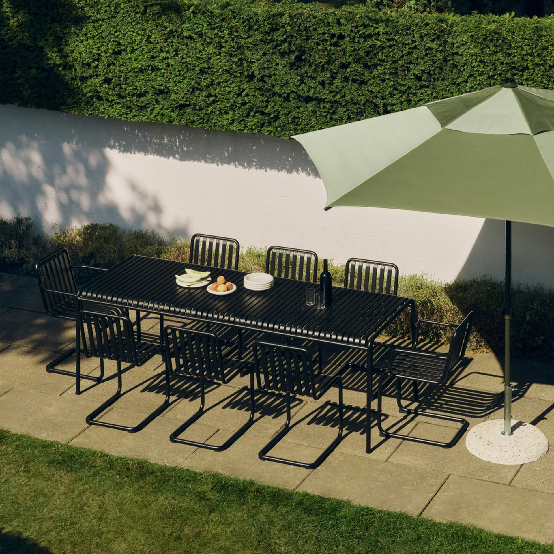 Parasol Terrazza Hexagon, Verde-verde oscuro HAY