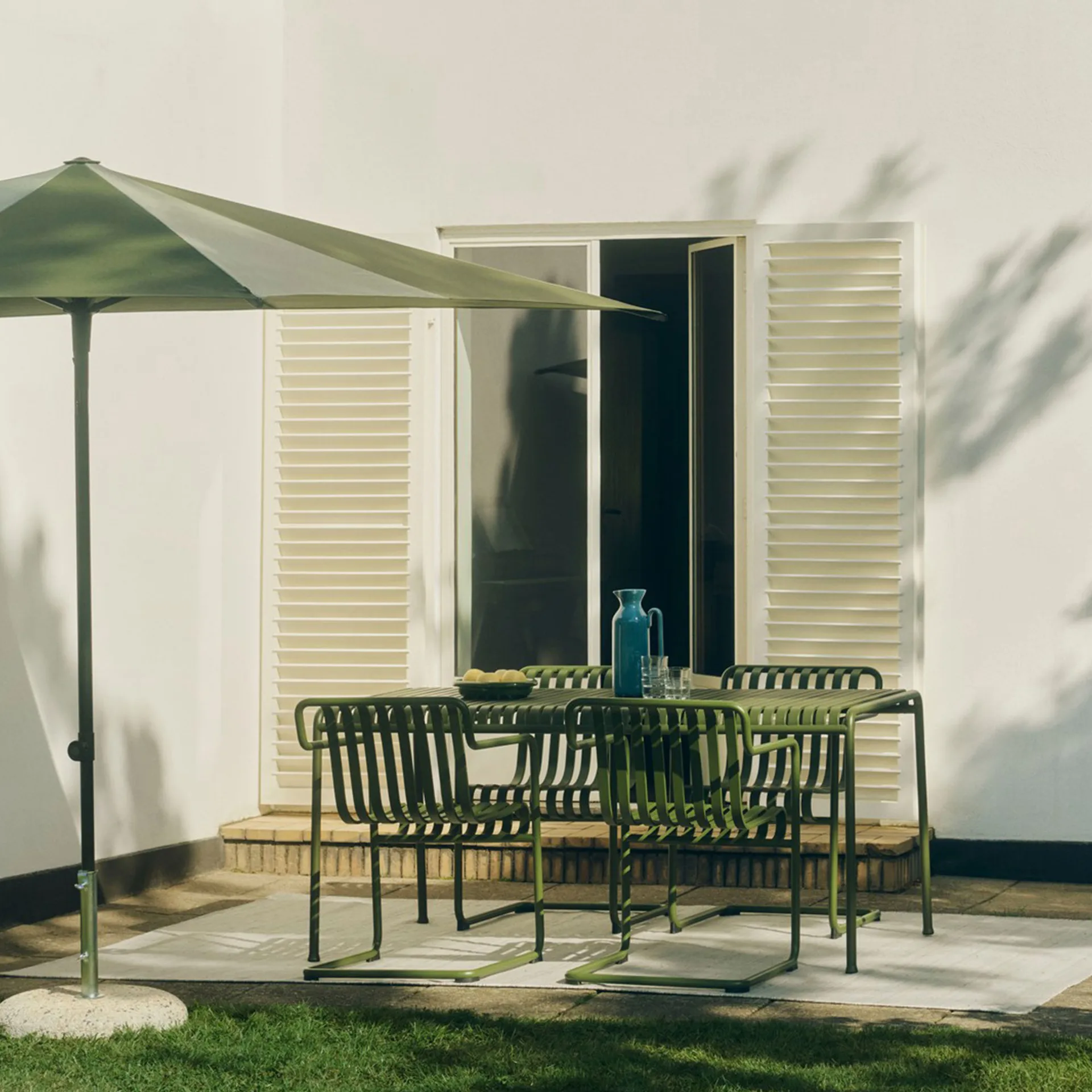 Parasol Terrazza Square, Verde-verde oscuro HAY