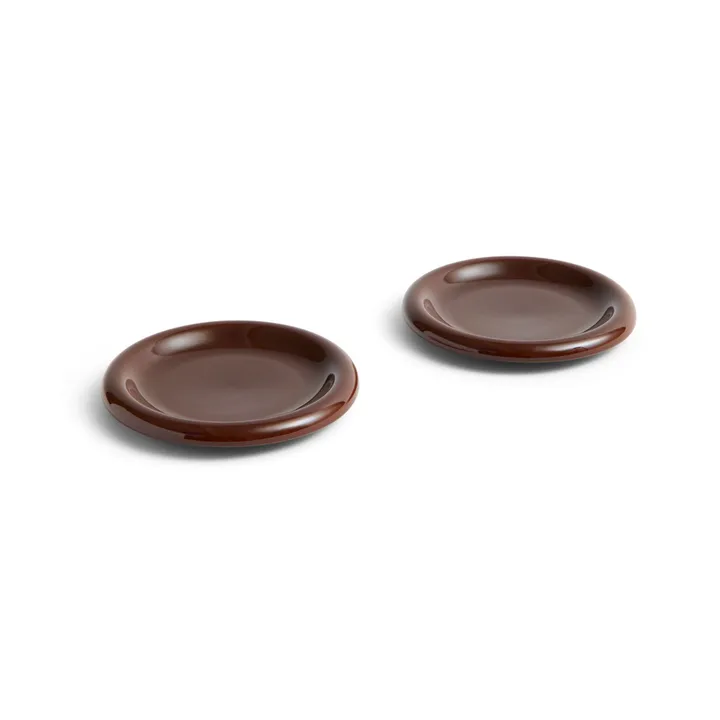 Plato Barro - Burgundy, Ø18 cm, pack de 2 - HAY