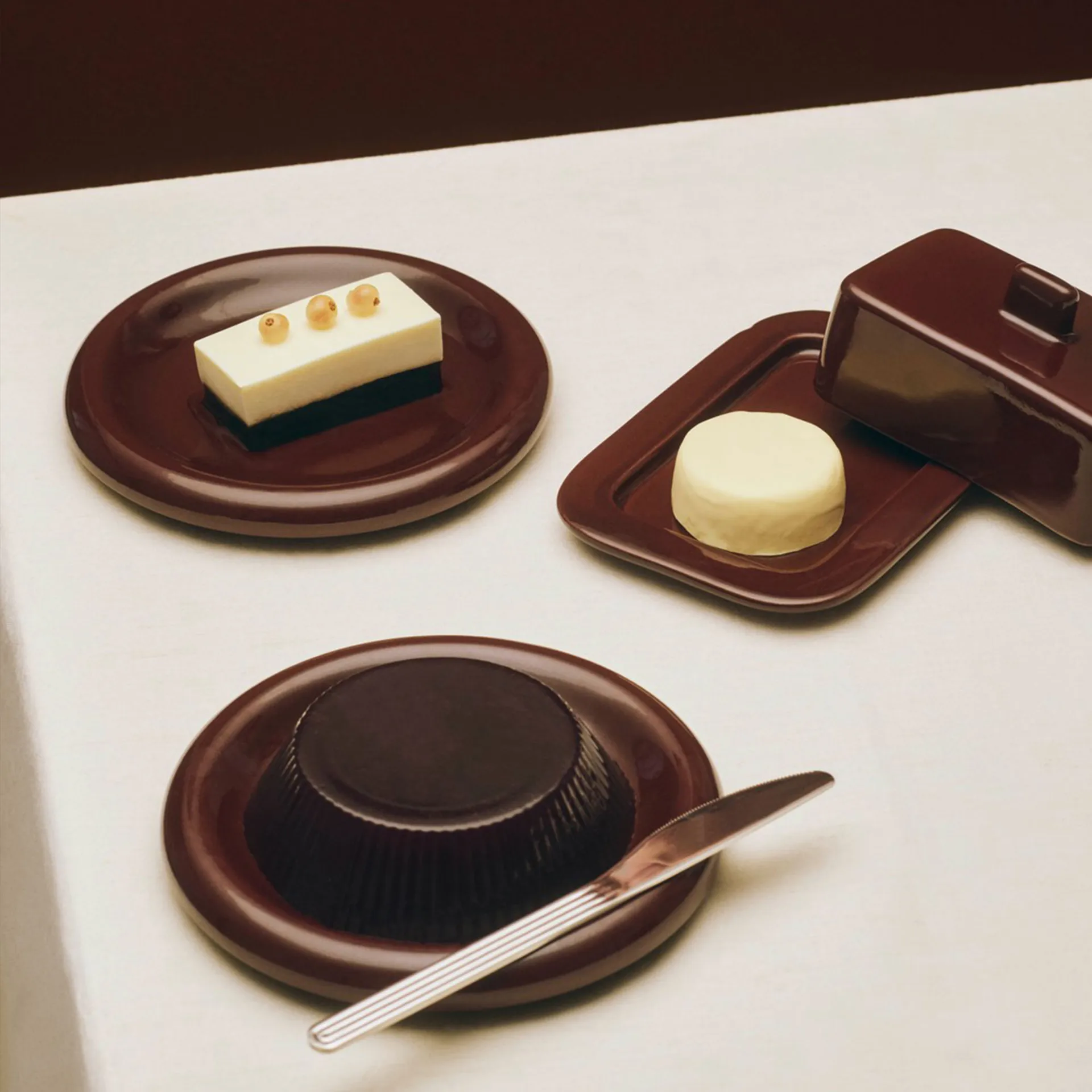 Plato Barro, Burgundy, Ø18 cm, pack de 2 HAY