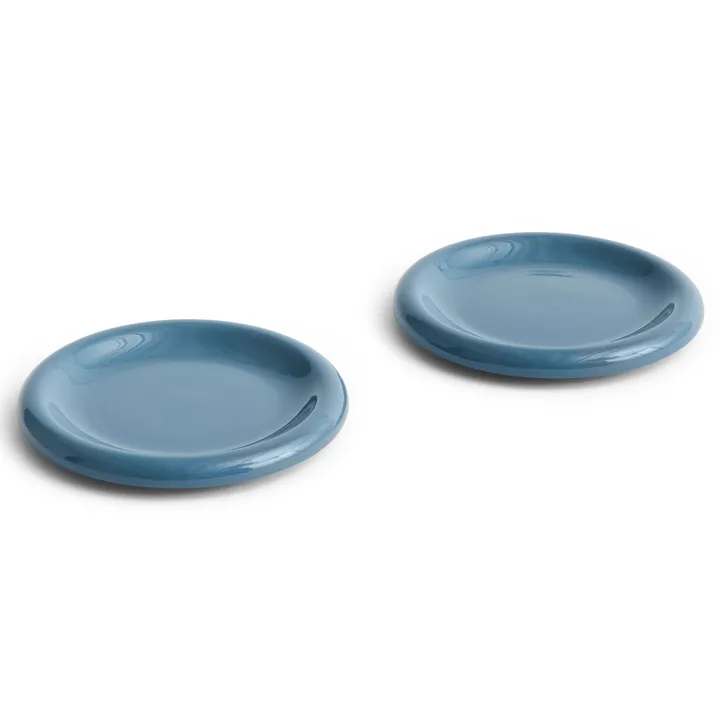 Plato Barro - Dark blue, Ø18 cm, pack de 2 - HAY