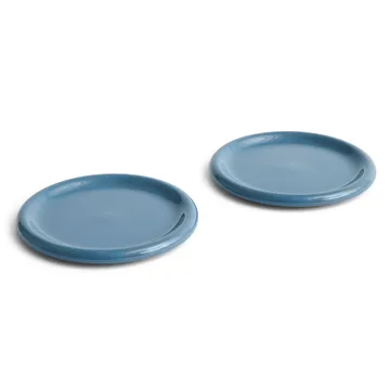 Plato Barro - Dark blue, Ø24 cm, pack de 2 - HAY