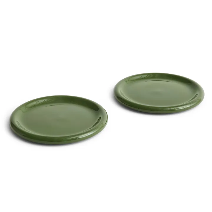 Plato Barro - Green, Ø24 cm, paquete de 2 - HAY
